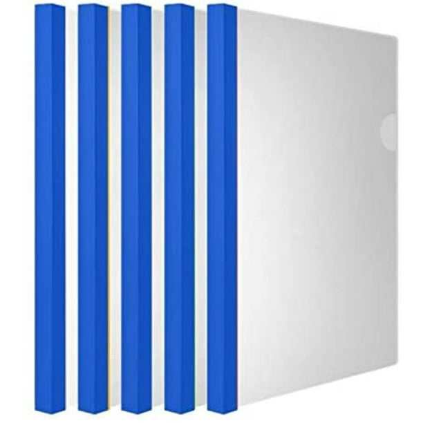 Transparent Resume Presentation File Folders Organizer Binder for Letter/A4 Size Paper 10 Pcs 18C, 100-sheet Capacity Solid Blue Clear Report Covers with Solid Color 14mm Sliding Bar Transparent Resume Presentation File Folders Organizer Binder for Letter/A4 Size Paper 10 Pcs 18C, 100-sheet Capacity Solid Blue Clear Report Covers with Solid Color 14mm Sliding Bar